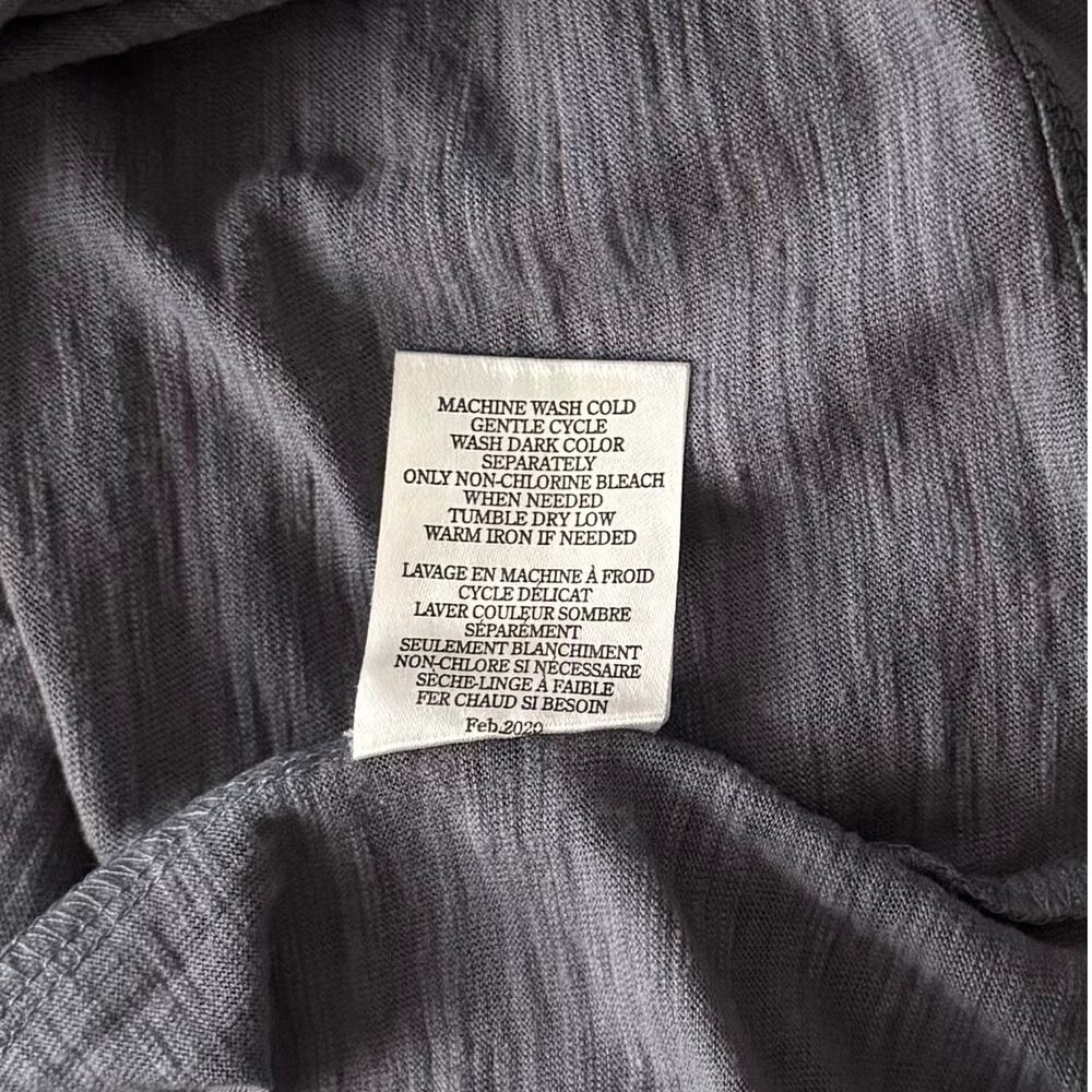 New Z Supply Keeley Crew Tee in Jet Set Grey Women's Size L - Picture 6 of 8